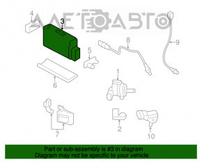 Canister with carbon absorber naked Hyundai Azera 12-17