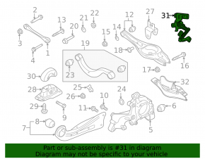 Rear Body Position Sensor for VW Atlas 18-23