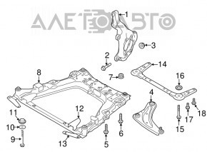 Front left axle Nissan Leaf 11-17
