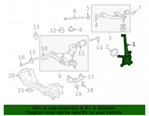 Front left axle shaft for Lexus LX570 08-21
