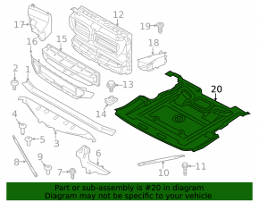BMW 5 F10 11-16 AWD engine protection cracks