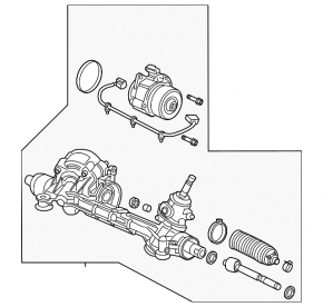 Steering rack Honda Clarity 18-21 usa electric