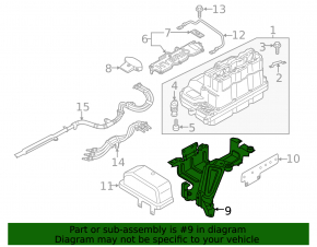 Inverter bracket VW Jetta 13-14 USA hybrid