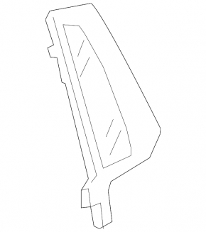 Door glass triangle rear right VW Tiguan 18-24 tinted