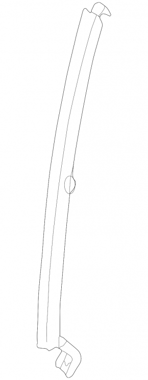 Rear left door glass guide Toyota Camry v30