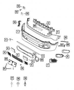 Frame for Jeep Renegade number 15-18 dorest