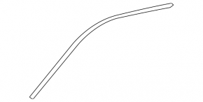 Upper door molding, front right, Lexus LS 13-17 rest.