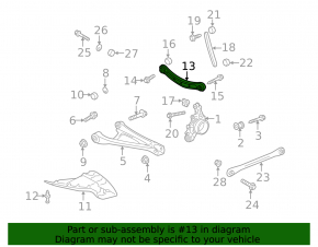 Upper rear left arm Audi Q7 4L 10-15