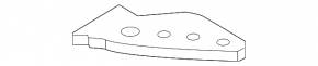 Front bumper mount right upper Hyundai Santa FE Sport 13-18 usa