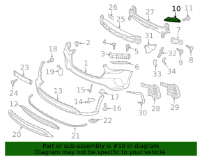 Front bumper mount right upper Hyundai Santa FE Sport 13-18 usa