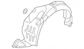 Front left fender liner for Hyundai Sonata 11-13