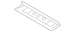 Ceiling trim rear Audi Q5 8R 09-17 gray, scratch