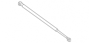 Left trunk lid shock absorber for Nissan 350z
