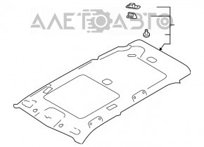 Subaru Forester 19-21 SK roof lining for sunroof