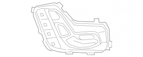 Seat control with memory front right Mercedes C-class W205 15-21