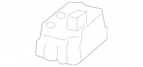 Boot lid closing button, internal Mercedes GLC 16-22 with lock