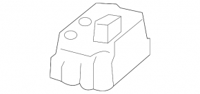 Boot lid closing button, internal Mercedes GLC 16-22 with lock