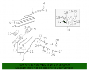 Lower washer motor Mazda3 03-09