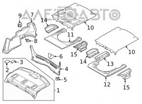 Left arch trim Mazda 6 16-21 type 1