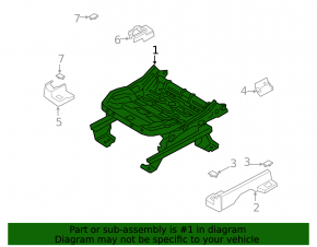 Ford Escape MK4 20-26 driver's seat longitudinal adjustment motor with bracket, without frame