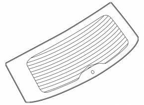 Rear glass for the trunk lid of a Lincoln Corsair 20-21