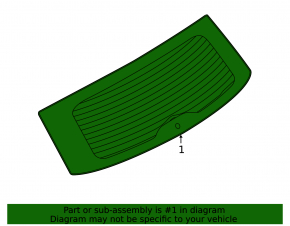 Rear glass for the trunk lid of a Lincoln Corsair 20-21