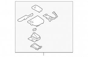 Mazda CX-9 16- Center Console Trim