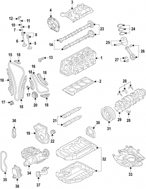 Oil pump for the VW Atlas 18-23 2.0T engine