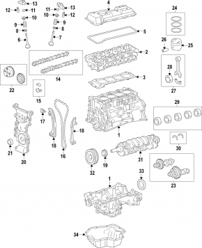 Oil pan 2AR-FXE Lexus ES300h 13-18