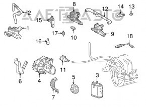 Canister with carbon absorber naked Mercedes W211