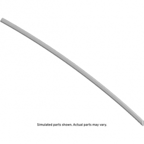 Door molding upper rear left Chevrolet Malibu 16- chrome, without glass seal