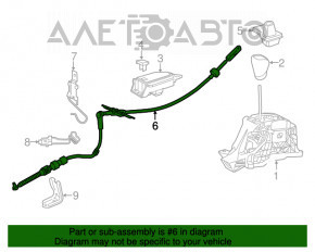 Lexus RX450h Shift Cable 16-22