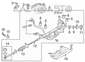 Subaru Legacy 15-15 steering rack