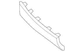 Front bumper lower grille plug right Audi A6 C7 12-15 prerest
