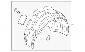 Front right mudguard Audi A6 C7 17-18