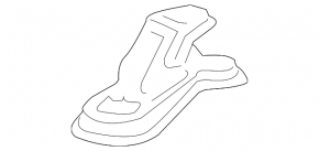 Front subframe burr, rear right, Lexus RX350 RX450h 16-22