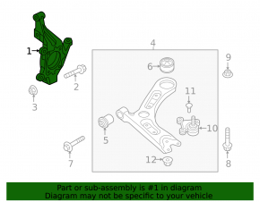 Front right axle Hyundai Sonata 15-17 iron