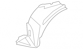 Front left mudguard front part BMW X5 E70 07-10 prerest