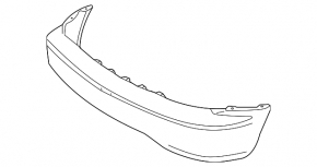 Bare front bumper for Lexus RX300 98-03