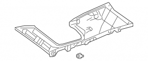 Rear pillar trim upper left Lexus RX350L RX450hL 18-22 long gray