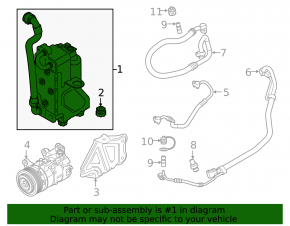 Air conditioning system cooler with dryer BMW X7 G07 19-22 3.0T
