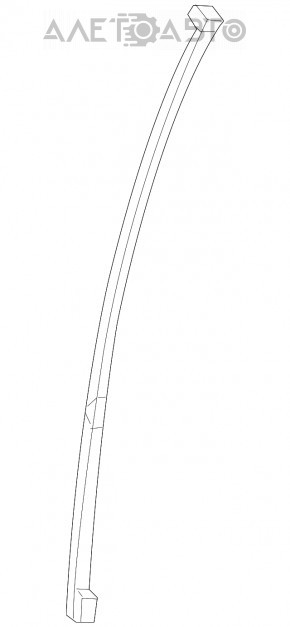 Front left door glass guide for Lexus RX350 RX450h 16-22 front