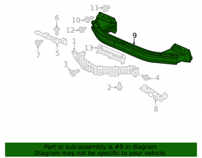 Honda HR-V 23-26 aluminum front bumper reinforcement
