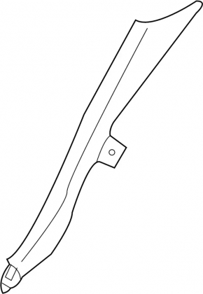 Rear pillar trim right lower Infiniti Q50 14-20 beige