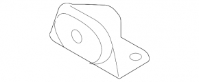 Bracket for the inlet pipe right VW Touareg 11-17 3.6 rear