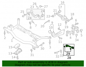 Rear left transverse control arm VW Passat 20-22