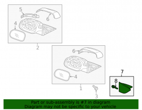 Mirror cover inner left Kia Soul 14-19