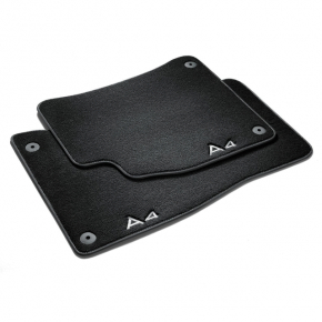 Front right floor mat for Audi A4 B9 17-19, cloth, gray, dry-cleanable
