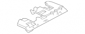 Driver's knee pad lower Porsche Cayenne 958 11-17