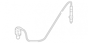 Lambda probe second Mercedes GLC 300/350e 16-19 2.0